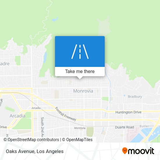 Mapa de Oaks Avenue