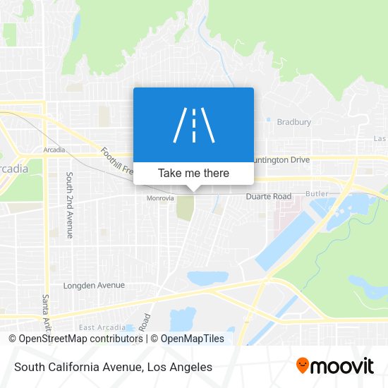 South California Avenue map