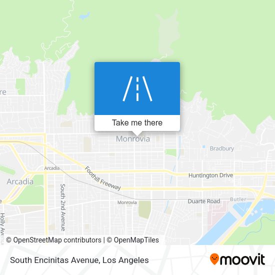 South Encinitas Avenue map