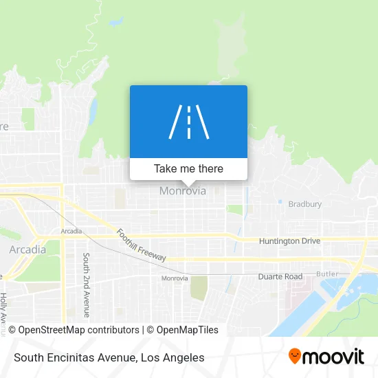 South Encinitas Avenue map