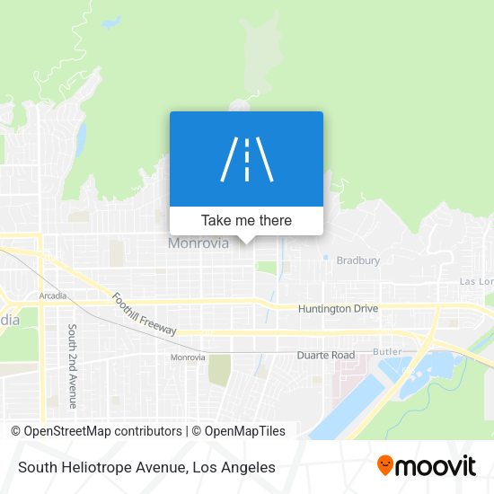 South Heliotrope Avenue map