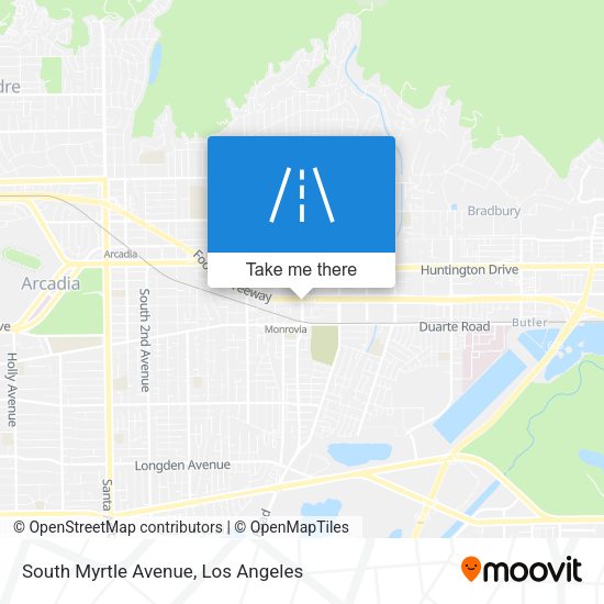 Mapa de South Myrtle Avenue
