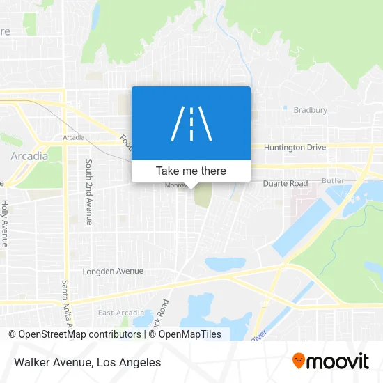 Walker Avenue map
