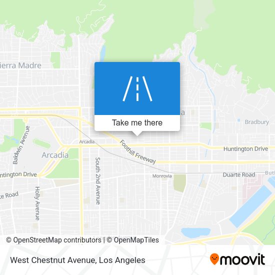 West Chestnut Avenue map