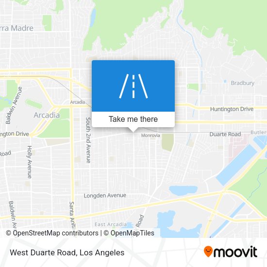 Mapa de West Duarte Road