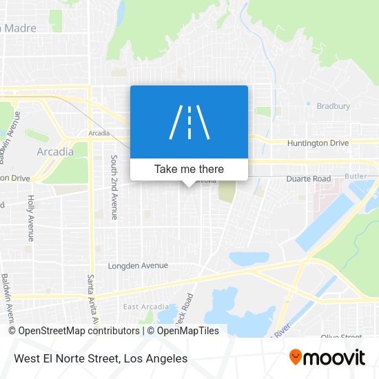 West El Norte Street map