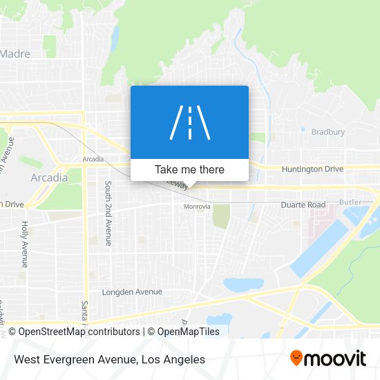 Mapa de West Evergreen Avenue