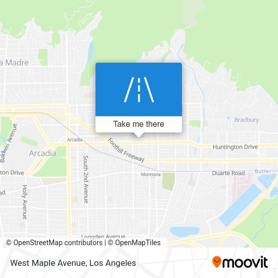 West Maple Avenue map
