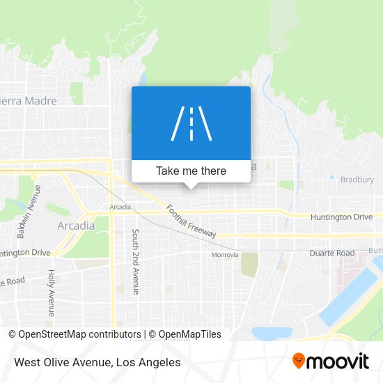 Mapa de West Olive Avenue