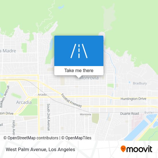 West Palm Avenue map