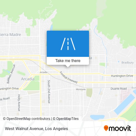 West Walnut Avenue map