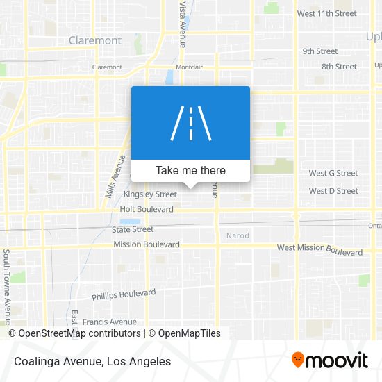 Mapa de Coalinga Avenue