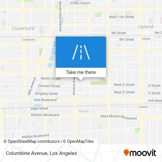 Columbine Avenue map
