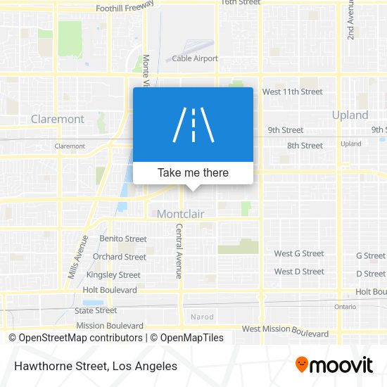 Hawthorne Street map