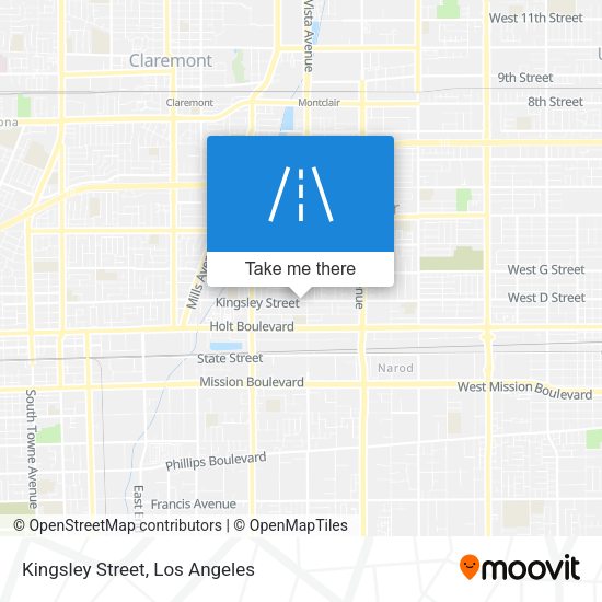 Kingsley Street map