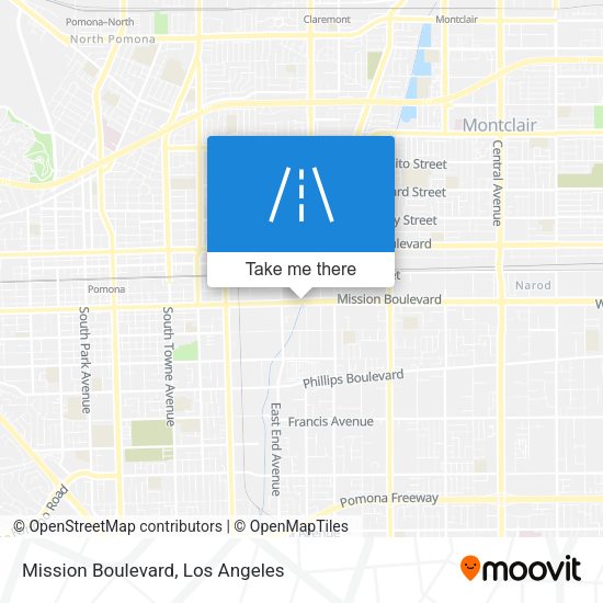Mission Boulevard map