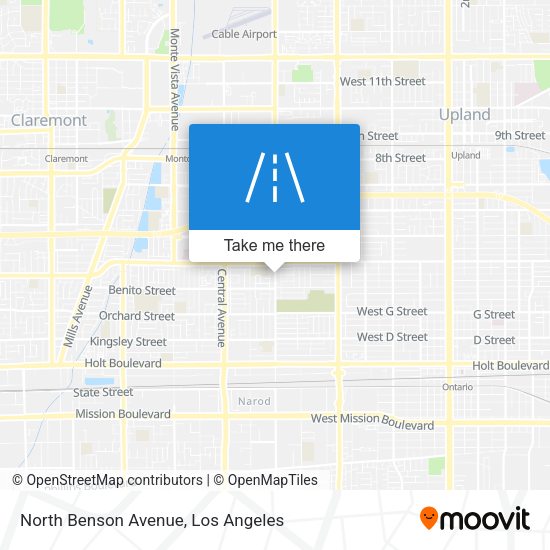Mapa de North Benson Avenue