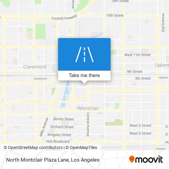 Mapa de North Montclair Plaza Lane