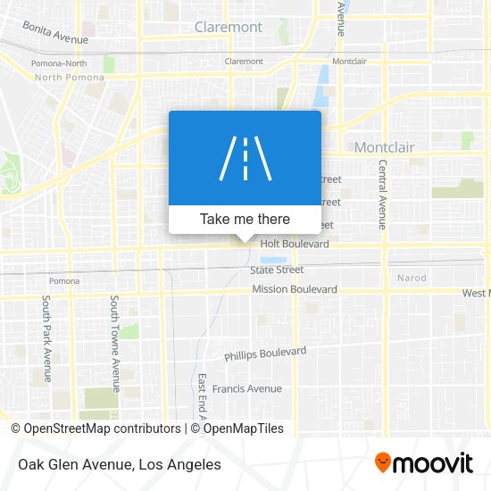 Mapa de Oak Glen Avenue