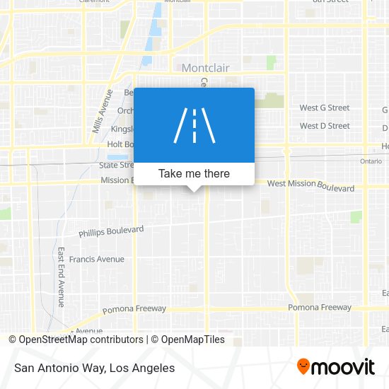 San Antonio Way map