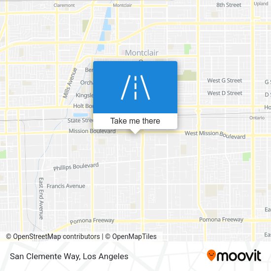 Mapa de San Clemente Way