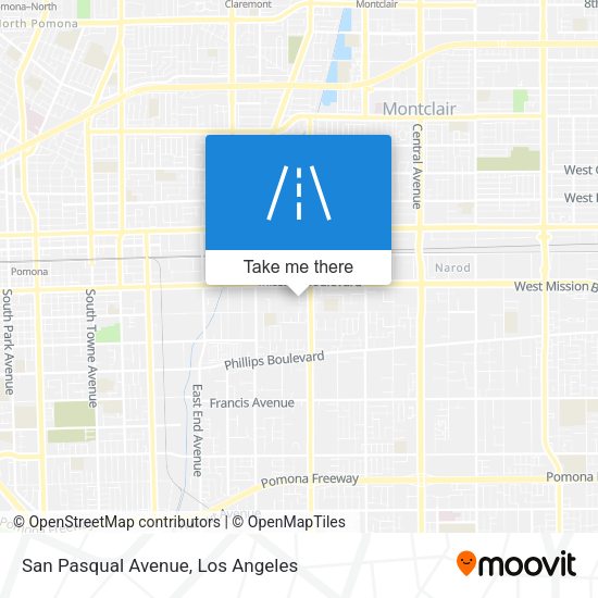 San Pasqual Avenue map