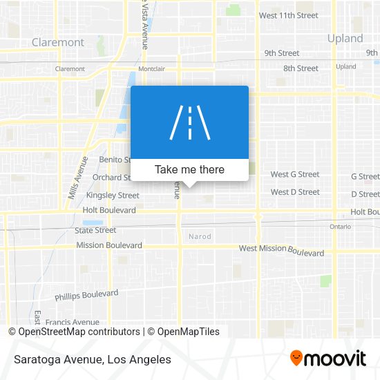 Mapa de Saratoga Avenue