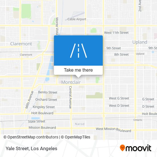 Yale Street map