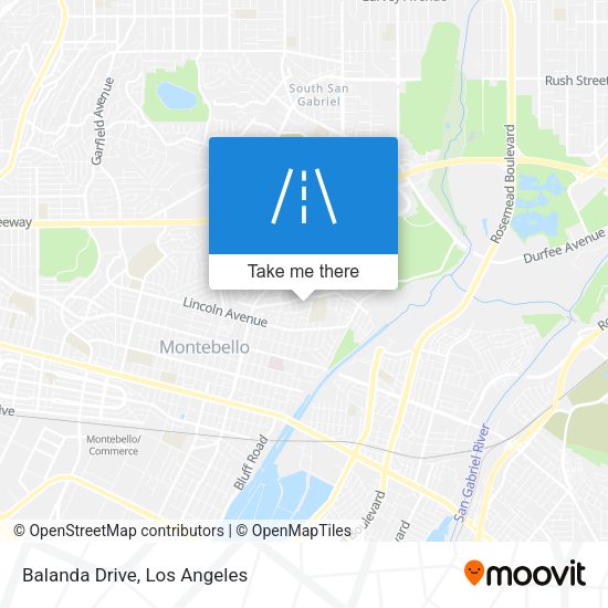 Balanda Drive map