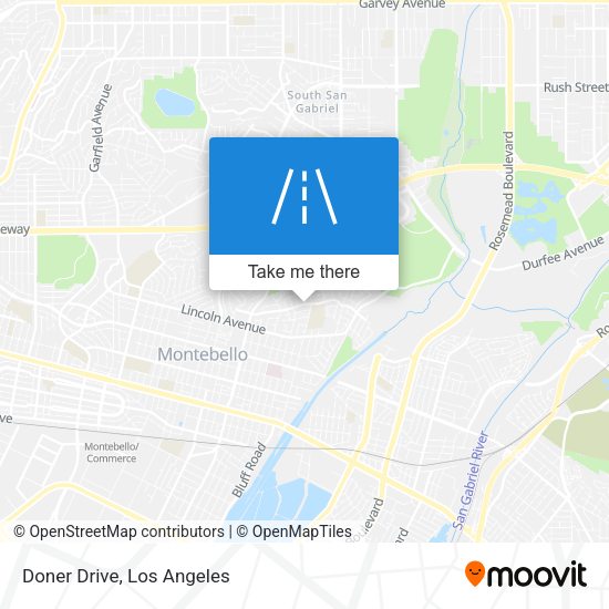 Mapa de Doner Drive