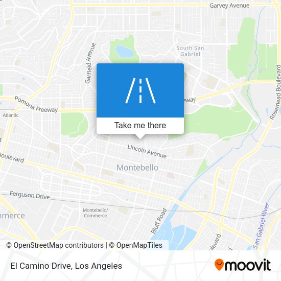 Mapa de El Camino Drive