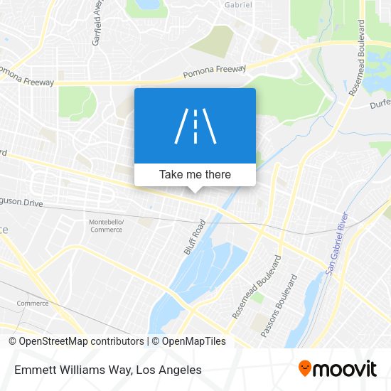 Emmett Williams Way map