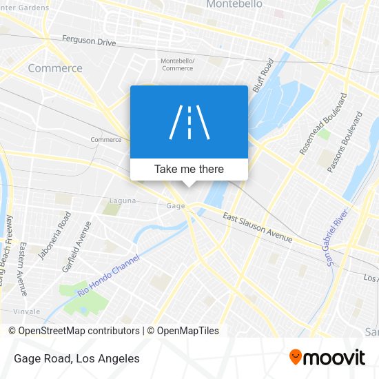 Mapa de Gage Road
