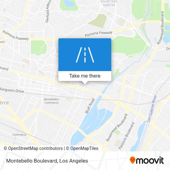 Mapa de Montebello Boulevard