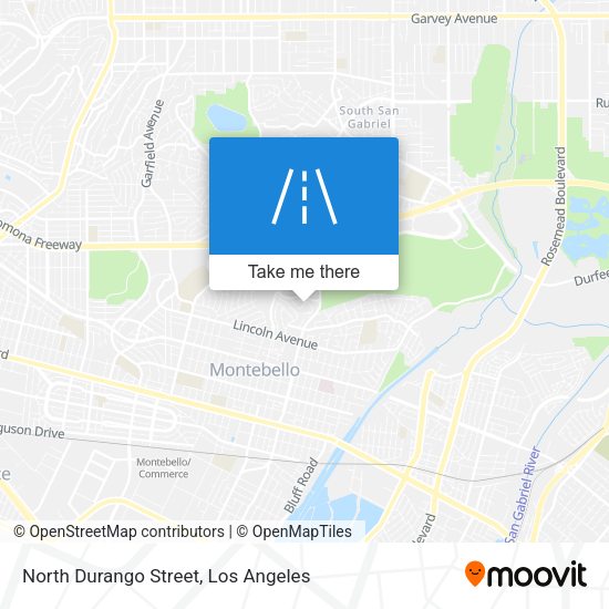 Mapa de North Durango Street