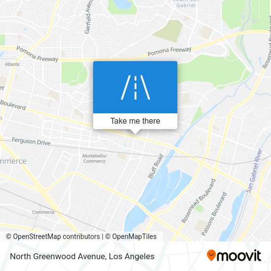 North Greenwood Avenue map
