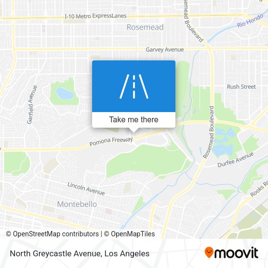 North Greycastle Avenue map