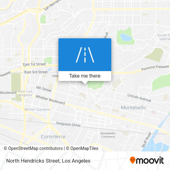 North Hendricks Street map