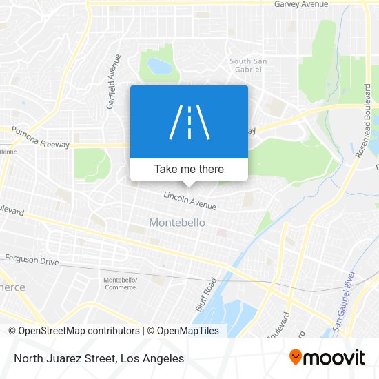 North Juarez Street map