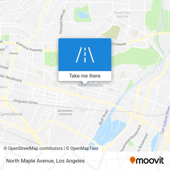 Mapa de North Maple Avenue