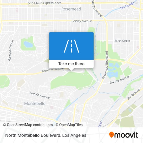 North Montebello Boulevard map