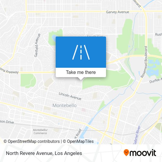 Mapa de North Revere Avenue