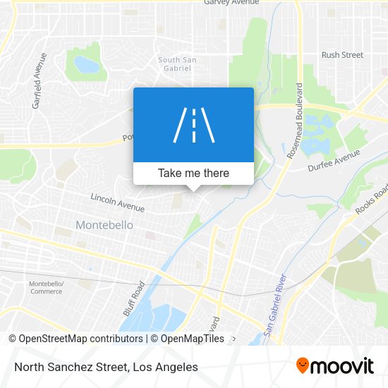 North Sanchez Street map