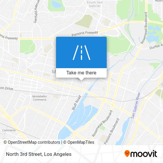 North 3rd Street map