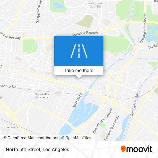 Mapa de North 5th Street