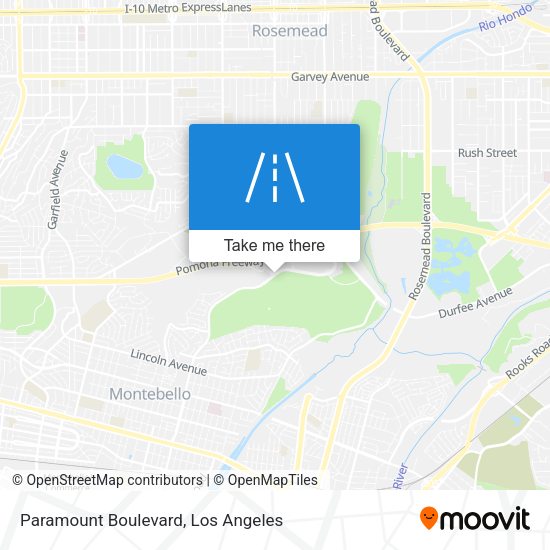 Paramount Boulevard map
