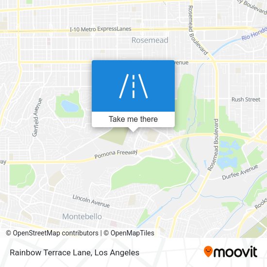 Rainbow Terrace Lane map