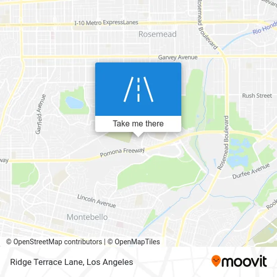 Ridge Terrace Lane map