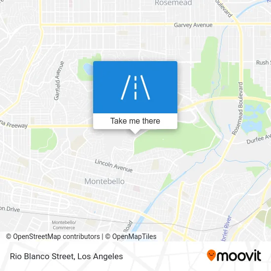 Rio Blanco Street map