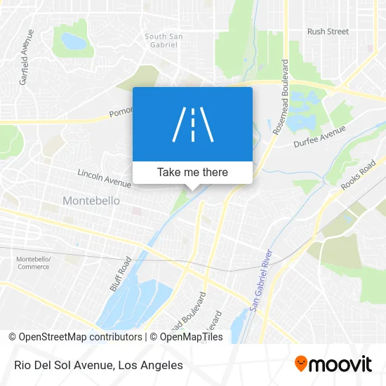 Rio Del Sol Avenue map